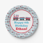 Assiettes En Carton Chugga Chugga Choo Choo Train Plaques d'anniversai (Devant)
