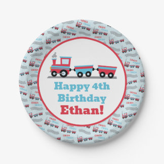 Assiettes En Carton Chugga Chugga Choo Choo Train Plaques d'anniversai