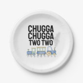 Assiettes En Carton Chugga Chugga Deux | 2e anniversaire | Plaques (2) (Devant)