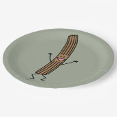 Assiettes En Carton Churro sautant encourageant (Angle)