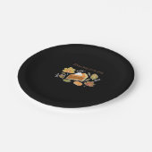 Assiettes En Carton Chute de tarte - Confortable Citrouille d'automne (Angle)