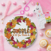 Assiettes En Carton Chute de Thanksgiving (Fête)