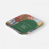 Assiettes En Carton Chute du Mariage Feuille (Angulaire)