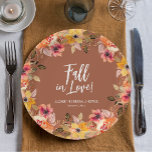 Assiettes En Carton Chute en amour Fête des mariées florale Terracotta<br><div class="desc">Les mots Fall in Love et d'autres détails de fête en lettrage chic sur les élégantes fleurs de cascade et les plaques de papier terracotta bordées de verdure sont parfaits pour toutes les occasions. Disponible en 2 tailles et 2 formes. CORRESPONDRE des articles dans notre magasin.</div>