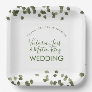 Assiettes En Carton Chute Feuille Automne Végétation Merci