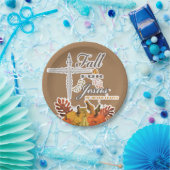 Assiettes En Carton Chute pour Jésus il ne feuille jamais 1 (Fête)