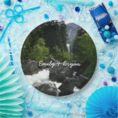 Assiettes En Carton Chutes vernales à la distance à Yosemite (Fête)