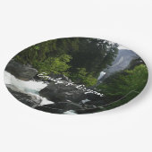 Assiettes En Carton Chutes vernales à la distance à Yosemite (Angle)