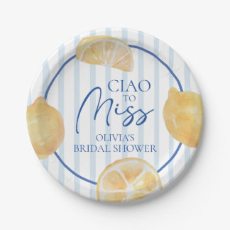Assiettes En Carton Ciao à Miss Lemon Enterrement de vie de jeune fill
