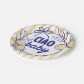 Assiettes En Carton CIAO BABY Lemon Méditerranée Amalfi (Angle)