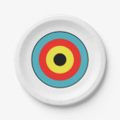 Assiettes En Carton Cible isolée de tir à l'arc (Devant)