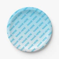 Ciel bleu (couleur changeable) Motif Ombre et text