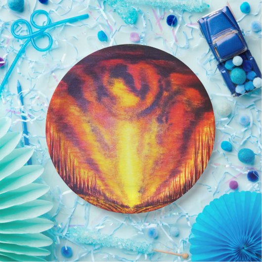 Assiettes En Carton Ciel brûlant (Fête)