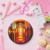 Assiettes En Carton Ciel céleste métallique (Fête)