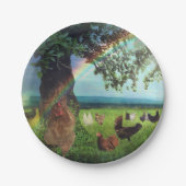 Assiettes En Carton Ciel de poulet (Devant)