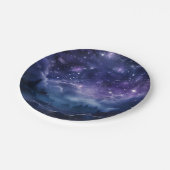 Assiettes En Carton Ciel nocturne de la forêt cosmique (Angle)