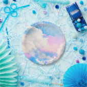 Assiettes En Carton Ciel Pastel Nuageux 1 (Fête)