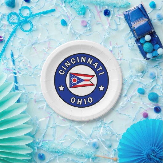 Assiettes En Carton Cincinnati Ohio (Fête)