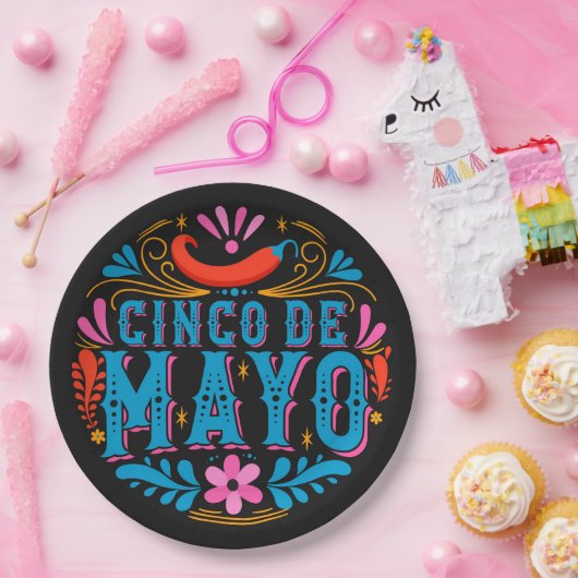 Assiettes En Carton Cinco De Mayo (Fête)