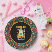 Assiettes En Carton Cinco De Mayo - Cute Cat (Fête)