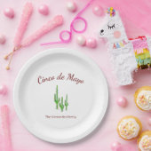 Assiettes En Carton Cinco de Mayo Désert Cactus Fête (Fête)