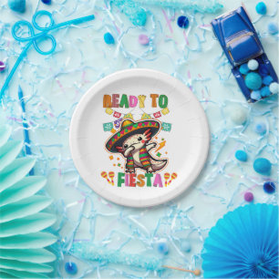 Assiettes En Carton Cinco de Mayo Fiesta Fun Adorable Axolotl Party