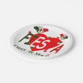 Assiettes En Carton Cinco de mayo, fiesta mexicaine (Angle)