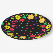 Assiettes En Carton Cinco de Mayo Floral Folk Art et Maracas (Angle)