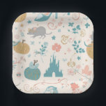 Assiettes En Carton Cinderella Inspired Party Supplies<br><div class="desc">A unique Cinderella inspired pattern perfect for a little girl's party.</div>