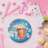 Assiettes En Carton Cinéma Cinéma Nuit Popcorn Soda Party (Fête)