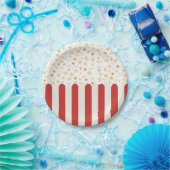 Assiettes En Carton Cinéma Popcorn Retro (Fête)