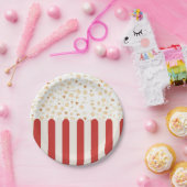 Assiettes En Carton Cinéma Popcorn Retro (Fête)