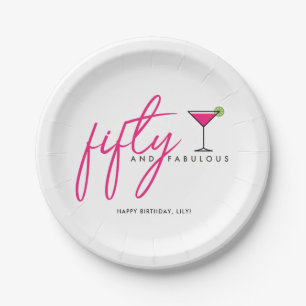 Assiettes En Carton Cinquante et fabuleuse fête d'anniversaire des fe