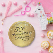Assiettes En Carton cinquantième Fête d'anniversaire (Fête)