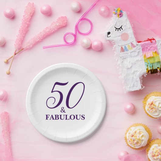 Assiettes En Carton Cinquantième plaques à papier de fête (Fête)