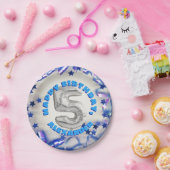 Assiettes En Carton Cinquième anniversaire garçons Cinq ans parti (Fête)