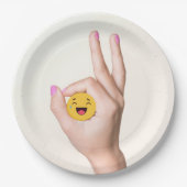 Assiettes En Carton Circle Game Ok Vous A Obtenu (Devant)