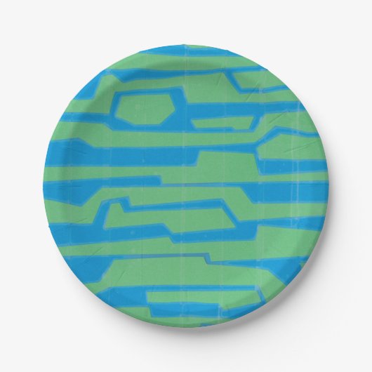 Assiettes En Carton Circuit V moderne (Devant)