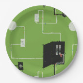 Assiettes En Carton Circuits (Devant)