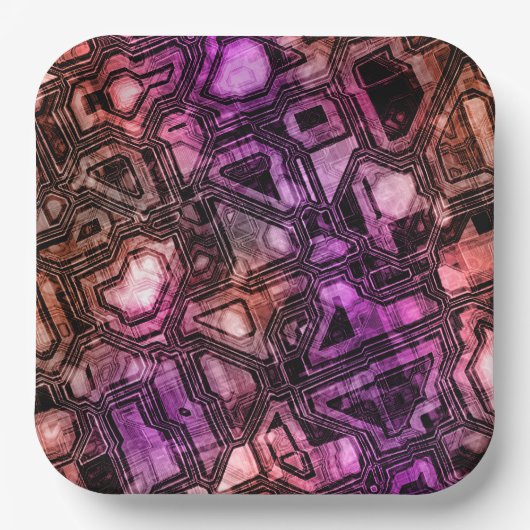 Assiettes En Carton circuits gemstone - fiole d'astro : (Recto)