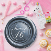 Assiettes En Carton Cire à cacheter bleue poussiéreuse pour bougie cou (Fête)