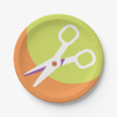 Assiettes En Carton Ciseaux Plaques de papier Icône (Devant)