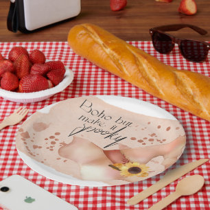 Assiettes En Carton Citation Bohème Automne