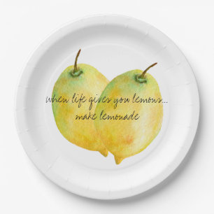 Assiettes En Carton Citation de citron