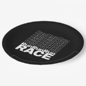 Assiettes En Carton Citation de course en cours de course motivationne (Angle)