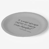 Assiettes En Carton Citation de Jane Eyre I (Angle)