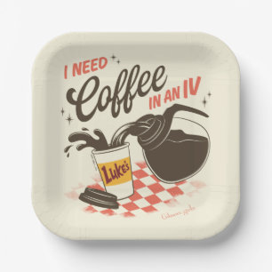 Assiettes En Carton Citation de Luke's Coffee IV de Gilmore Girls