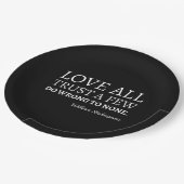 Assiettes En Carton Citation De Shakespeare - Amour, Confiance Et Erre (Angle)