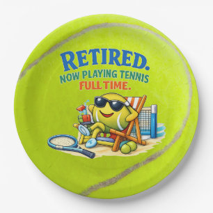 Assiettes En Carton Citation de tennis pour joueurs de tennis et amate