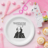 Assiettes En Carton Citation drôle de Shakespeare (Fête)